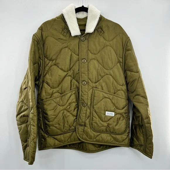 NWT Banks Journal Georgia Jacket Sherpa Collar Mid-Weight Quilted Weave XL M - Picture 7 of 16